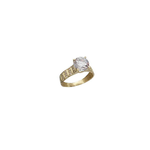 Zirconia Engagement Ring (14K)