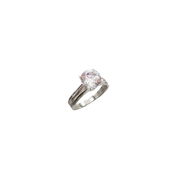 Zirconia Engagement Ring (14K)