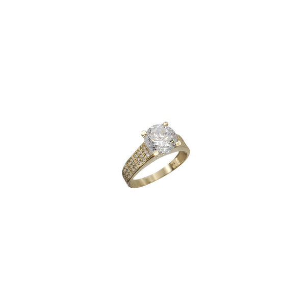 Zirconia Engagement Ring (14K)