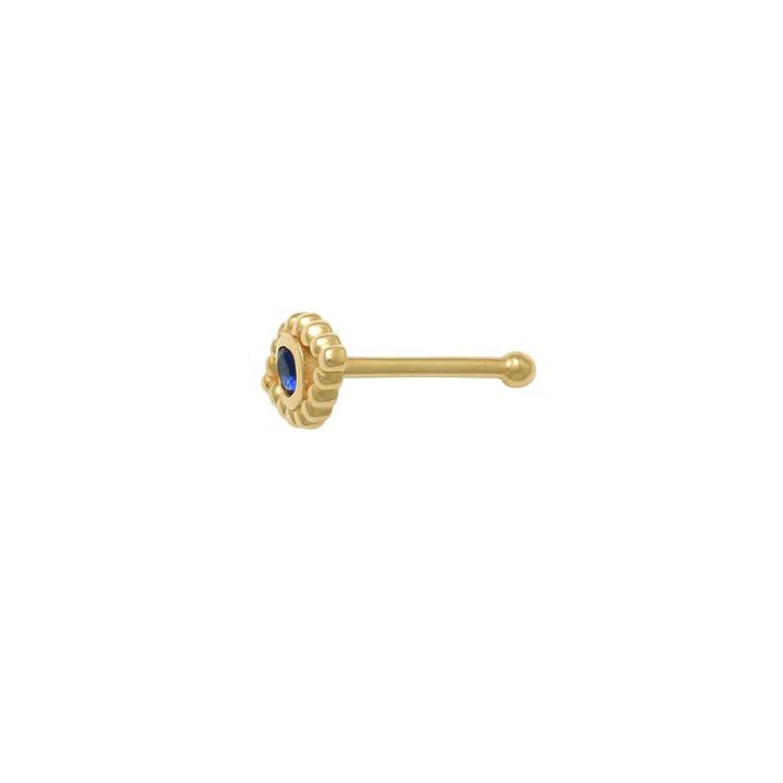 Evil Eye Nose Ring (14K)