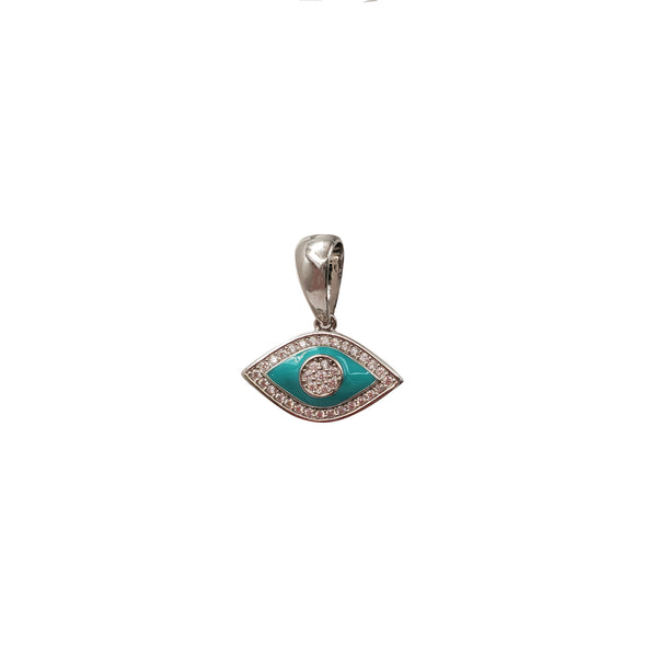 Evil Eye (Blue) Mini Pendant Silver