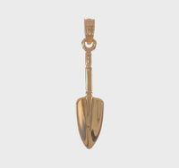 3-D Trowel Garden Tool Pendant (14K)