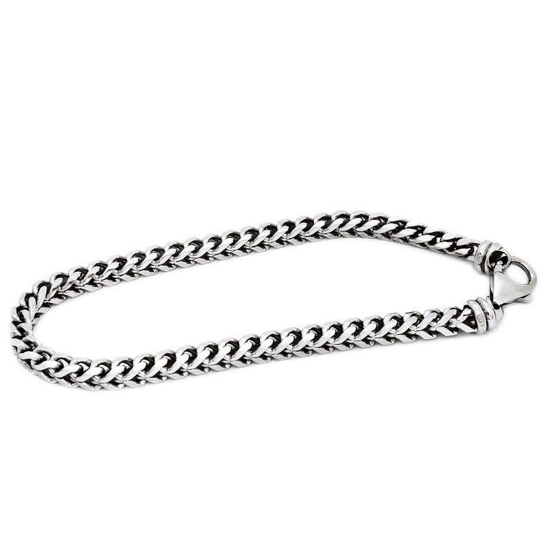 White Gold Solid Franco Bracelet (14K)