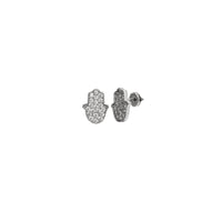 Hamsa Stud Earrings (Silver)