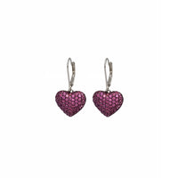 Heart Dangling Earring (Silver)