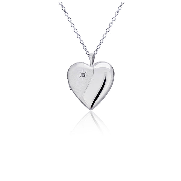 Heart Locker Necklace (Silver)