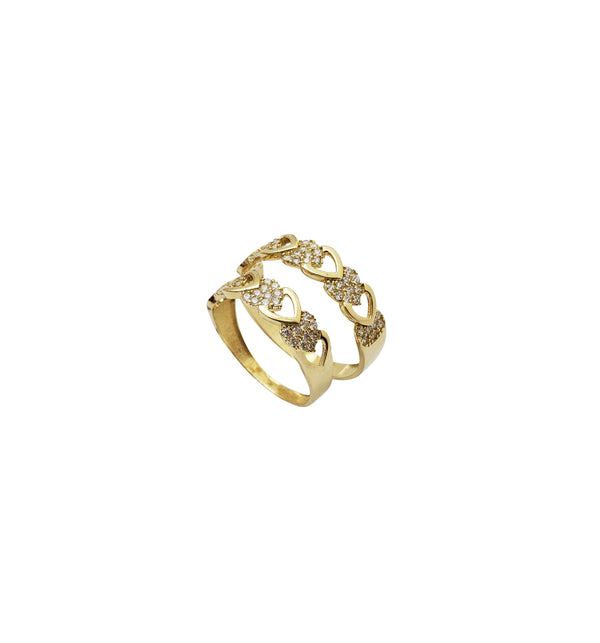 Two-Piece Set Wedding Band Rings (14K)