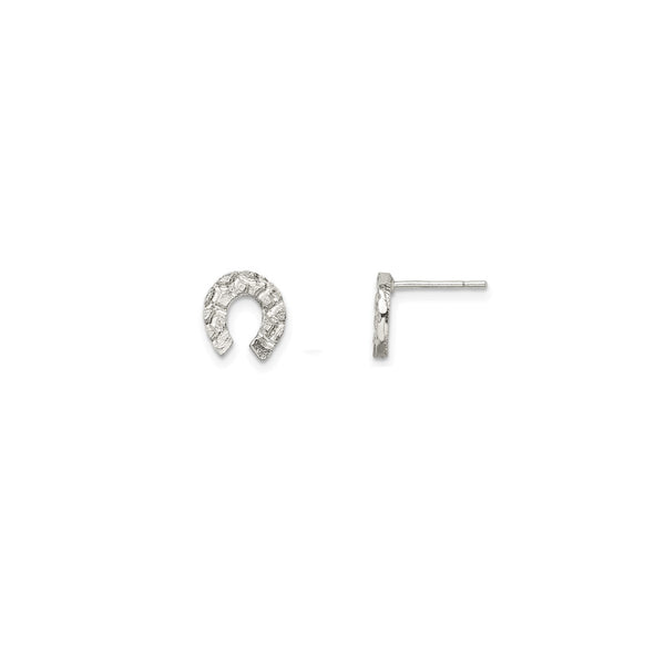 Horseshoe Stud Earrings (Silver)