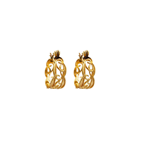 Enraveled Wisp Hoop Earrings (14K)