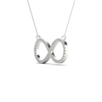 Diamond Stoneset Infinity Pendant Necklace (14K)