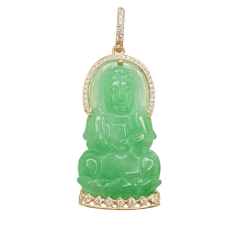 Guanyin jade store pendant