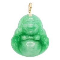 Jade Buddha Pendant (14K)