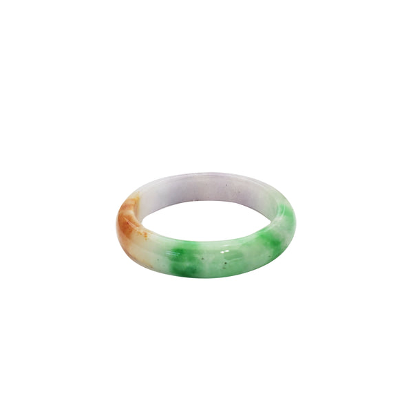 Green, Purple, Orange Jade Bangle