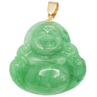 Jade Buddha Pendant (14K)