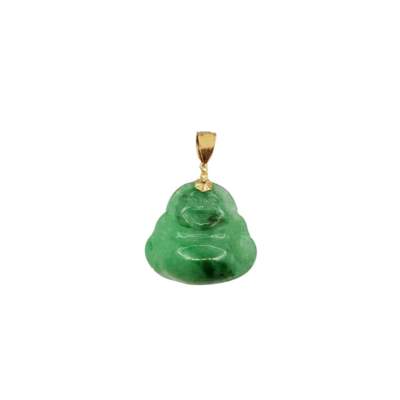 Jade Buddha Pendant (14K)