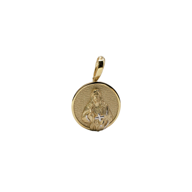 Round Shape Jesus Pendant (14K)