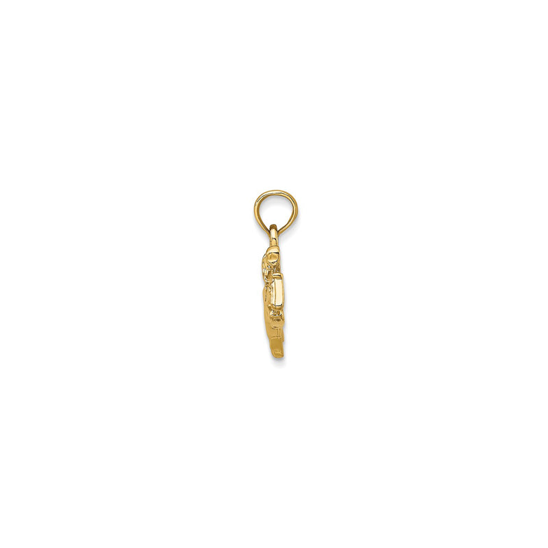 Jockey on Jumping Horse Pendant (14K)