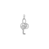 Jockey Helmet with Crop Pendant (Silver)