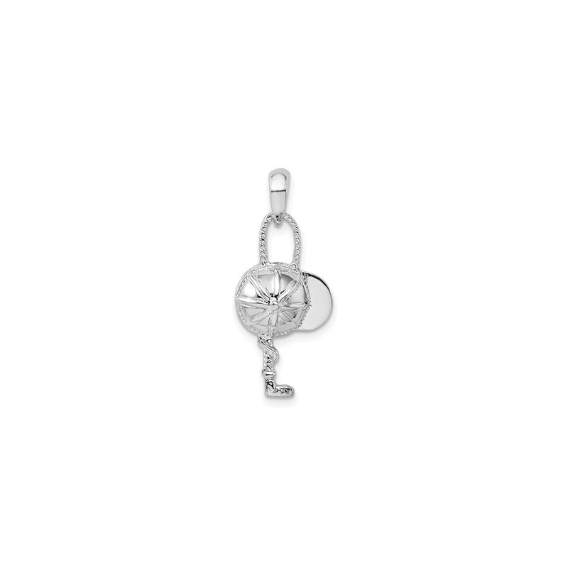 Jockey Helmet with Crop Pendant (Silver)