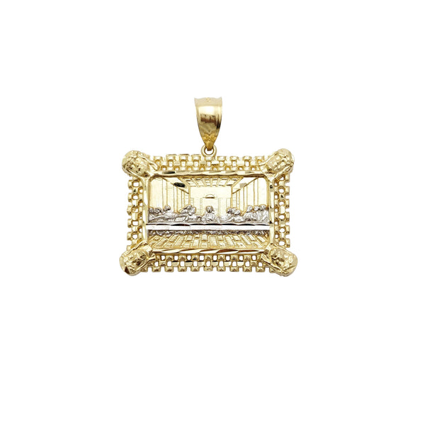 Two-Tone Last Supper Pendant (14K)