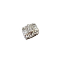 Invisible Setting Princess Cut ,Round and Baguette Diamond Men's Ring (14K)