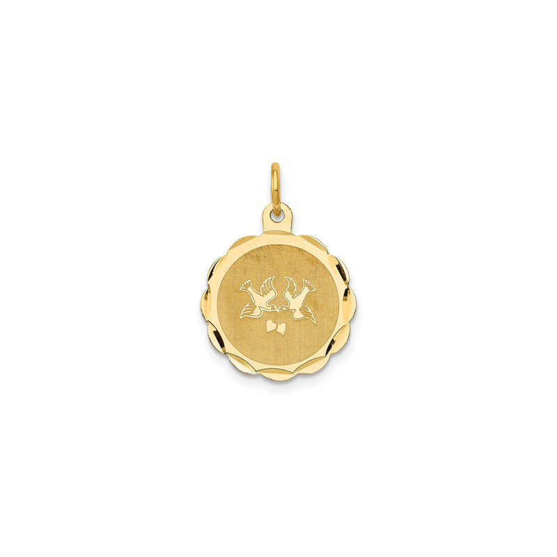 "Love Bird" Disc Pendant (14K)