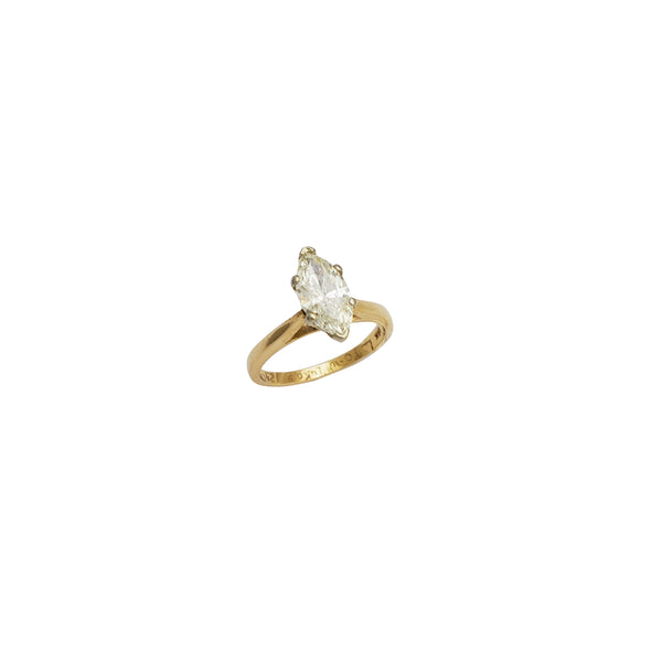 Marquise Diamond Engagement Ring (14K)