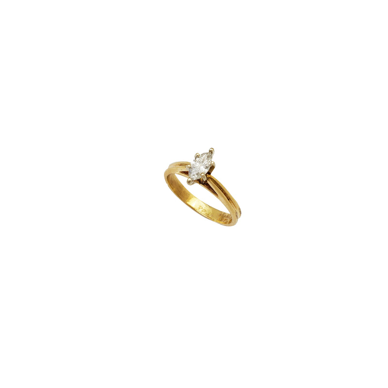 Marquise Diamond Engagement Ring (14K)