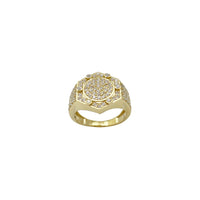 Micropavé Hexagonal Men's Ring (14K)