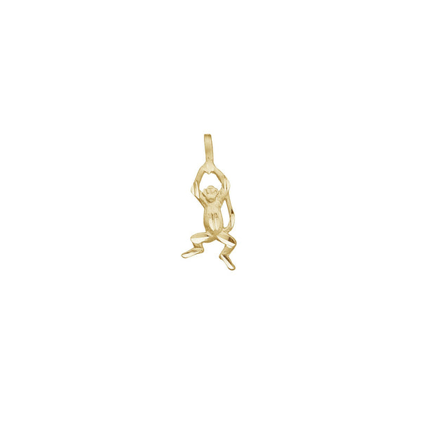 Monkey Diamond Cut Pendant (14K)