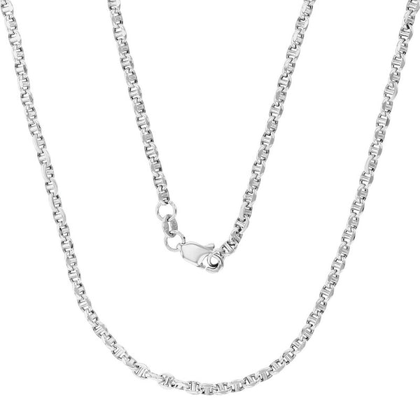 Puffy-Twist Mariner Chain (14K)