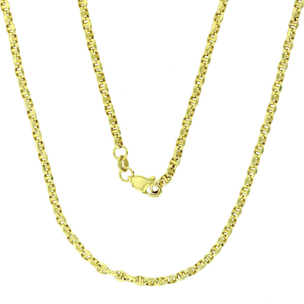 Hollow Puffy Mariner Twist Chain (14K)