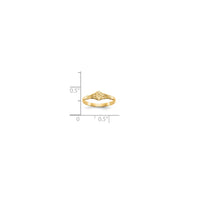 Baby-Sized Oval Ring (14K)