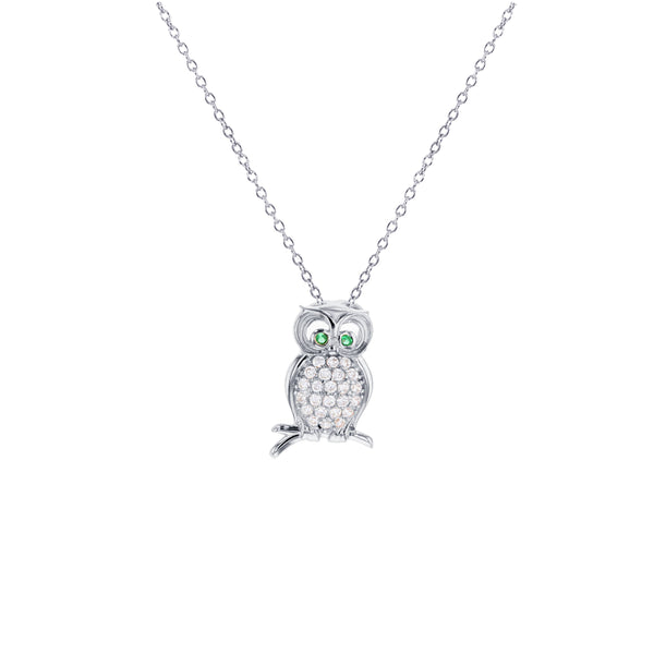 Owl Necklace (Silver)