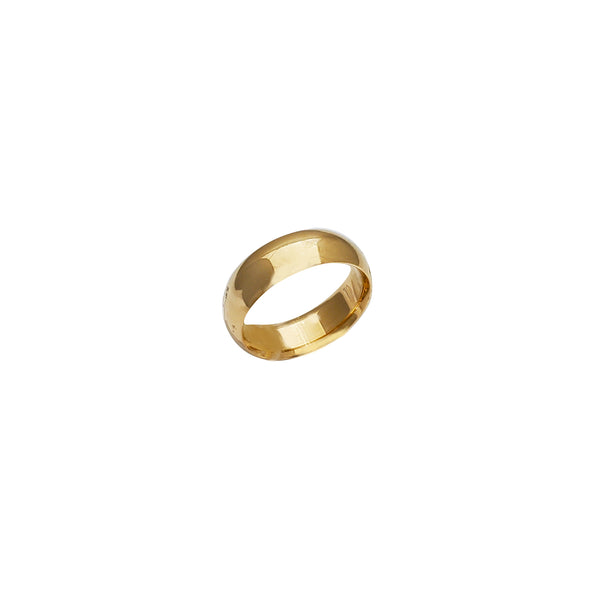 [6mm] Plain Wedding Band Ring (14K)