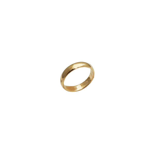 [4mm] Plain Wedding Band Ring (14K)