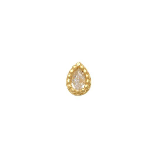 Pear Nose Ring (14K)