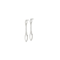 Fancy Post Dangling Earrings (Silver)