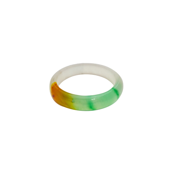 Purple, Green, Brown Jade Bangle