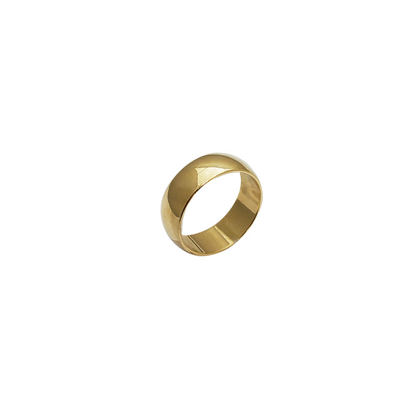 [6.9mm] Plain Wedding Band Ring (14K)