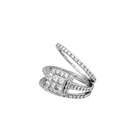 Diamond  Radiant Shape Engagement Ring (14K)