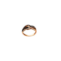 Rose Gold Diamond Bypass Ring (10K)