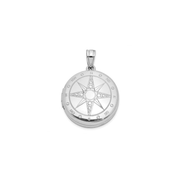 Nautical Compass Locket (Silver) main - Popular Jewelry - New York