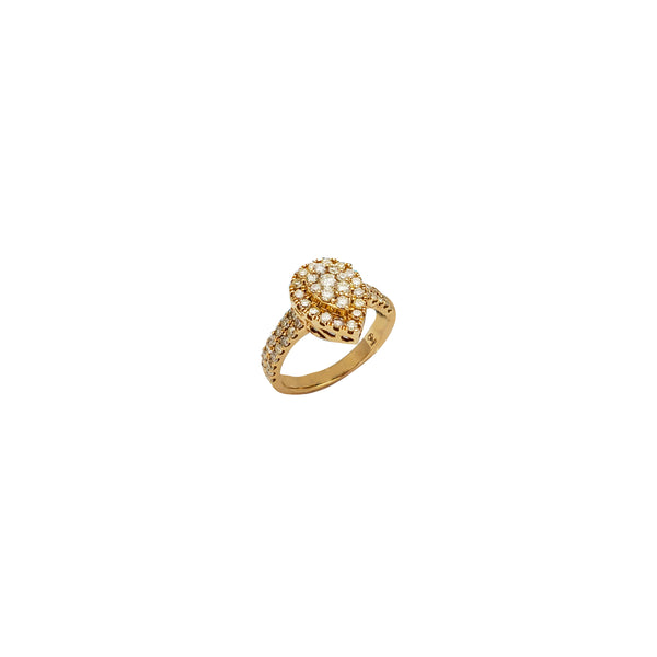 Teardrop Diamond Ring (14K)