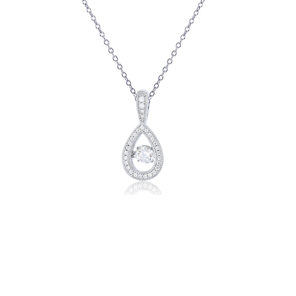 Teardrop Necklace (Silver)