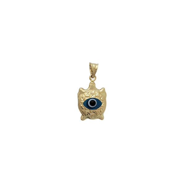 Turtle Evil Eye Pendant (14K)