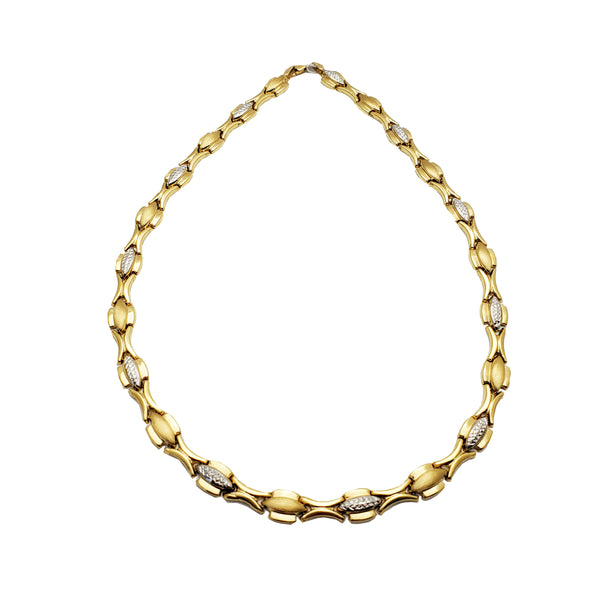 Two Tone Fancy Chain (14K)