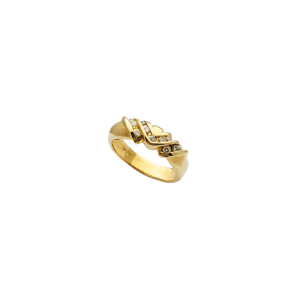 Yellow Gold Diamond Wedding Ring (14K)