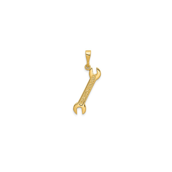 3D Wrench Pendant (14K)